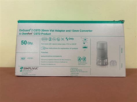 spectrum medical  onguard  cstd mm vial adaptor  mm