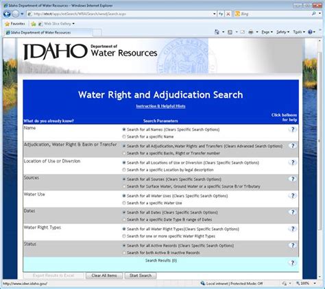 Idaho Department Of Water Resources