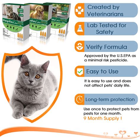 Cat Flea and Tick Treatment and Prevention, Effective Spot-On Made with
