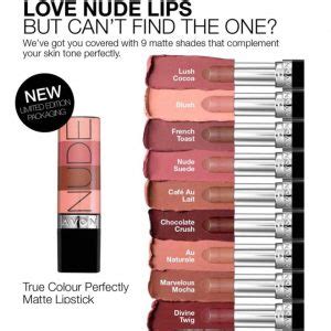 Avon Nude Makeup Collection Latest Shades Matte Lipstick Foundations