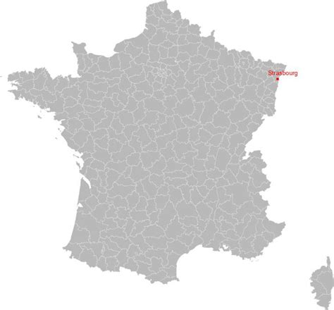 carte de strasbourg situation geographique  population de