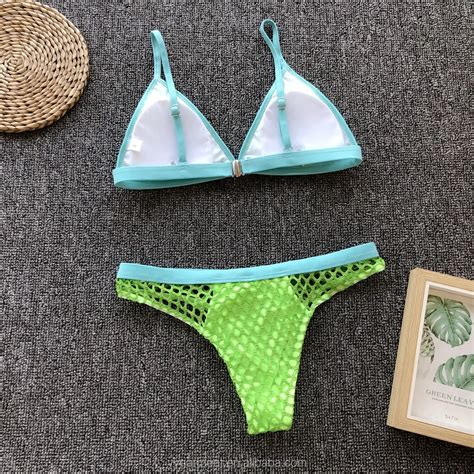 Mini Microbikini Sexy De Malla Para Mujer Ba Ador Tipo Tanga Buy Sexy Bikini Mujeres Mini