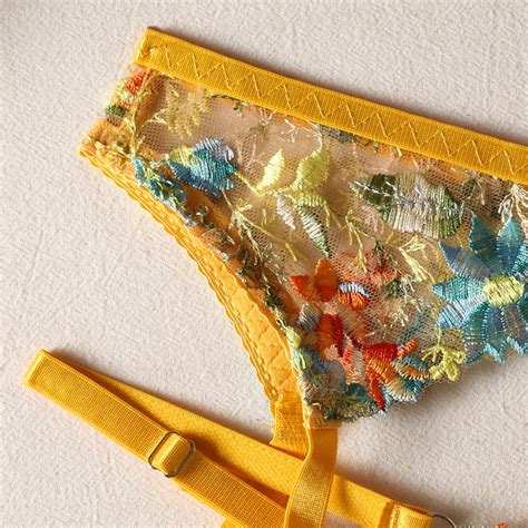 Women Hot Sales Embroidery Sexy Lace Lingerie Set Sexy Transparent Women Underwear Buy Blue