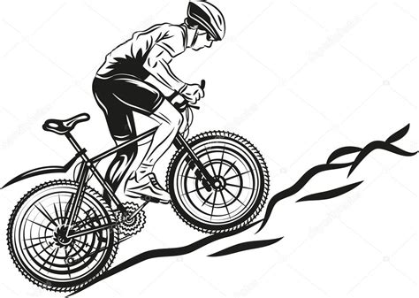 Rowerzysta MTB Grafika Wektorowa Lukaves 14877451