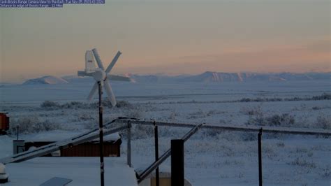 Webcam Kavik, North Slope, Alaska, USA - View toward the mountain range - Brooks Range