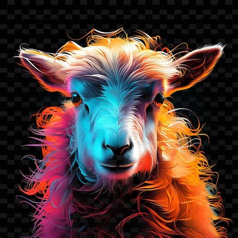 Sheep Pastoral Bliss Zigzag Neon Lines Cerca L Fofa Em Png Y K Formas