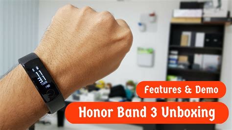 Honor Band 3 Activity Tracker Unboxing, Features & Demo - YouTube