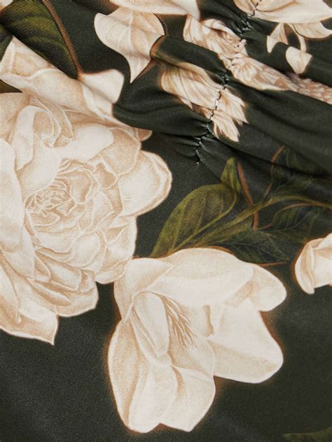 Agua By Agua Bendita Vaiven Gardenia Gathered Floral Print Recycled Bikini Briefs Net A Porter