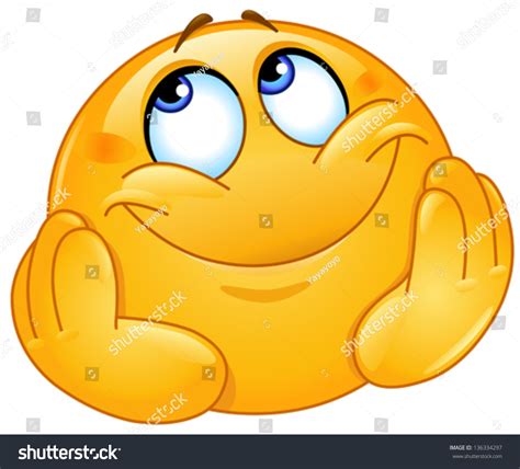 Emoticón Soñado Vector De Stock Libre De Regalías 136334297 Shutterstock