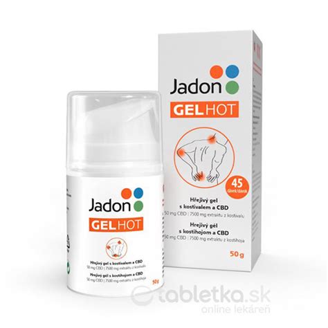 Jadon Gel Hot hrejivý gél s kostihojom a CBD g etabletka