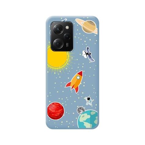 Funda Silicona Líquida Azul Xiaomi Poco X5 Pro 5g Diseño Espacio