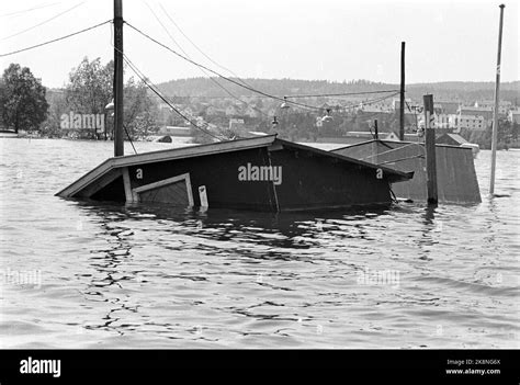 An Outbuilding Flows Away With The Current Photo Black And White Stock