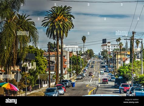 Oakwood Avenue In Los Angeles Stock Photo Alamy