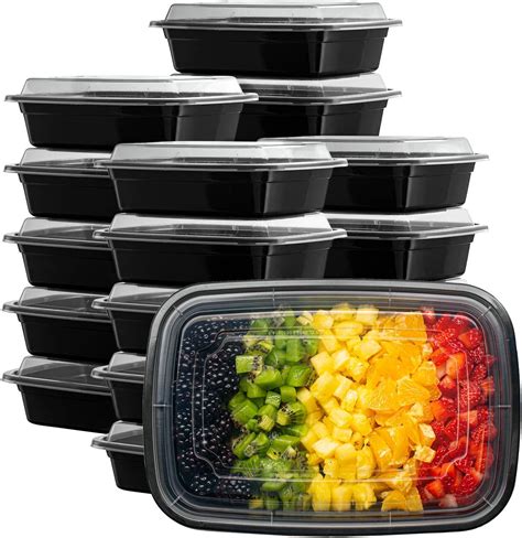 Buy 50 Sets 28 Oz Meal Prep Containers With Lids 1 Compartment Lunch