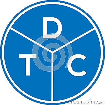 DTC Letter Logo Design On White Background. DTC Creative Circle Letter ...