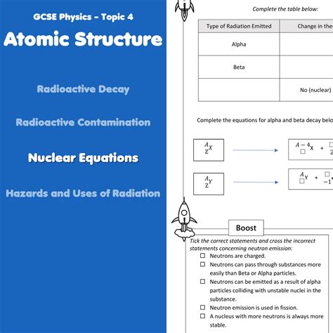 And Answer Key For Nuclear Equations 9