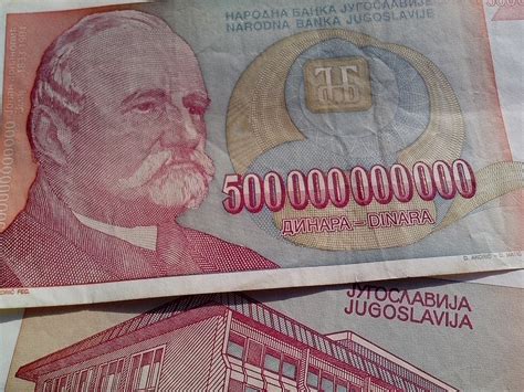 Free picture: largest, bill, 500000000000, money, inflation, Yugoslavia
