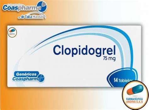 Clopidogrel 75 Mg Caja X 14 Tabletas Coaspharma