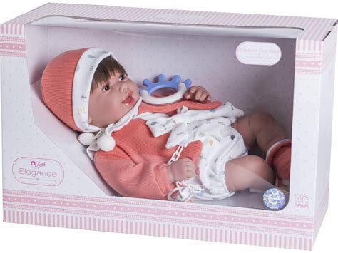 Puppe Elegance 42 cm. Adi Orange mit Rassel Arias 65308 | Juguetilandia