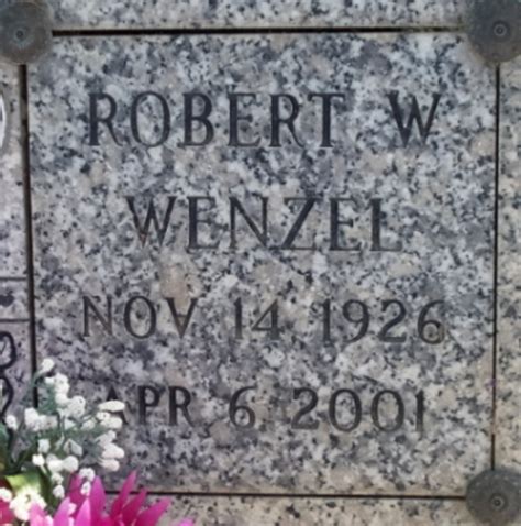 Robert Warren Wenzel Memorial Find A Grave