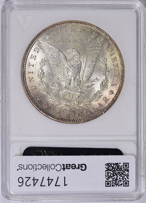 1897 Morgan Silver Dollar Doubled Stars VAM 8 Hot 50 ANACS MS 63 OH