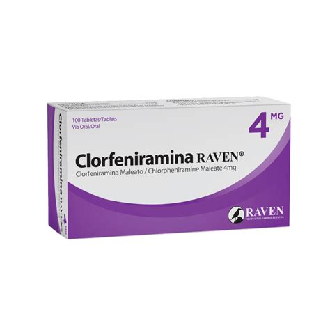 CLORFENIRAMINA RAVEN 4 MG Raven