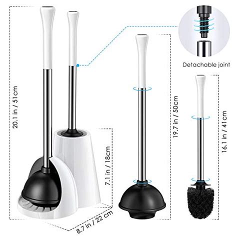 Homemaxs Toilet Plunger With Brush Newest In Plunger And