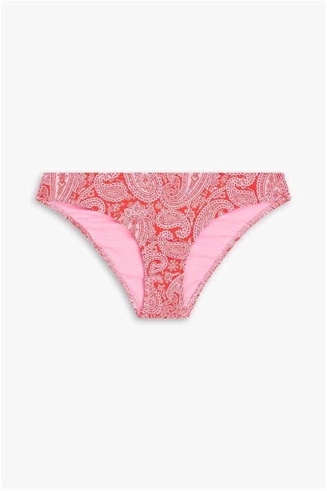 HEIDI KLEIN Tangier Paisley Print Low Rise Bikini Briefs THE OUTNET