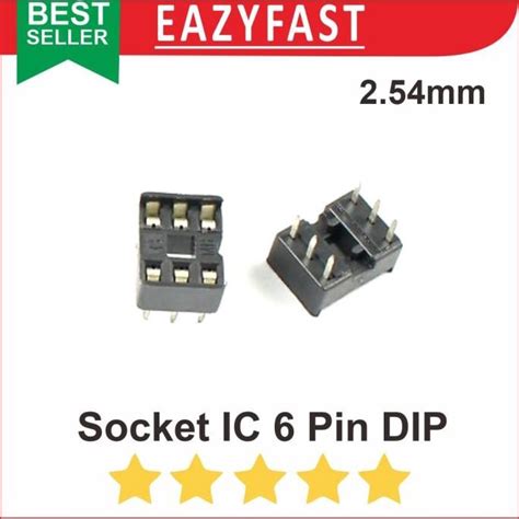 jual socket ic p  p pin kaki dip skinny soket rumah dudukan adapter