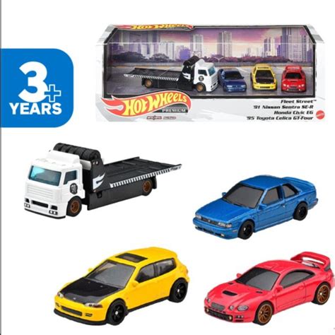 Hot Wheels Premium Collector Diorama Set Honda Civic Eg Nissan Shopee Malaysia