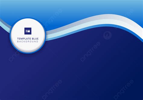 Abstract Corporate Banner Design Template Header Blue Wave Background