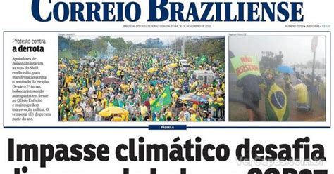 Capa Correio Braziliense Quarta De Novembro De