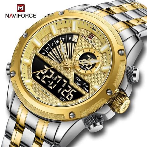 Buy Naviforce Nf Silver Golden Watch Online At Best Price In