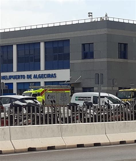 El helipuerto de Algeciras bate récords de pasajeros y de vuelos