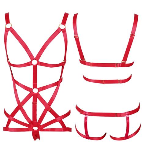 Suti Feminino Vermelho Al As Conjunto De Lingerie Sexy Plus Size Ajust Vel El Stico