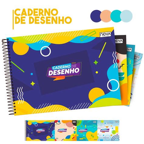 Caderno Grande De Desenho - Caderno De Desenho Escolar Grande Espiral Capa Dura | Shopee Brasil