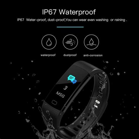 Buy Smart Band Watch Waterproof Color Screen Wristband Heart Rate