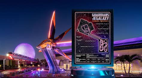 Guardians Of The Galaxy Cosmic Rewind Minimalistic Rollercoaster
