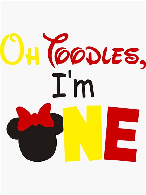 Oh Toodles Im One Sticker For Sale By Anzhelarainbow Redbubble