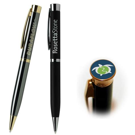 Promotional Amesbury Executive Dome Emblem Pen Customized Metal Twist