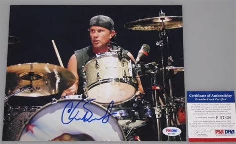 CHAD SMITH RED HOT CHILI PEPPERS Hand Signed X Photo PSA COA BUY GENUINE EUR