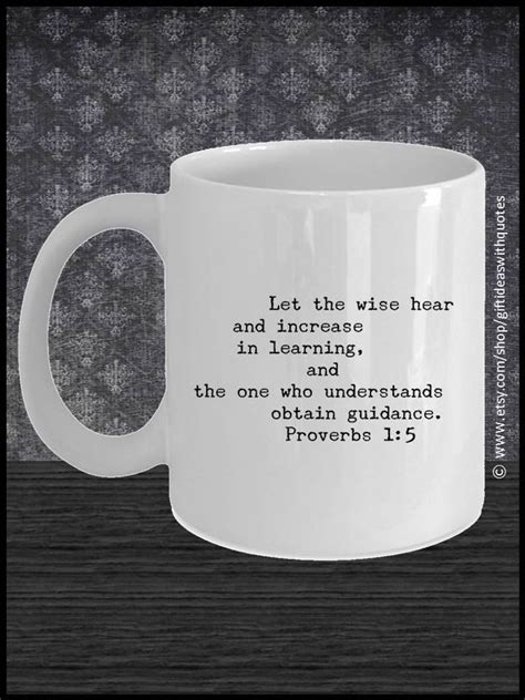 Inspirational Bible Verse Coffee Mug Proverbs Mug Quote Etsy