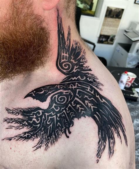 34 Amazing Nordic Raven Tattoos Designs And Meanings In 2024 Raven