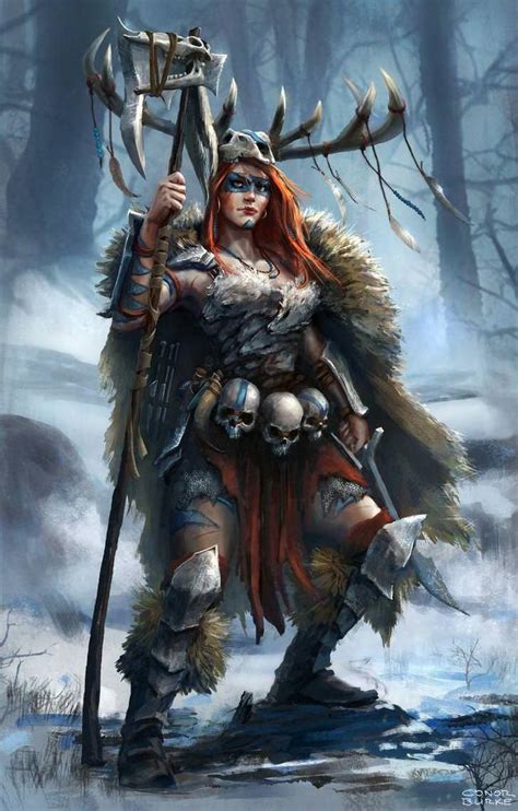 Dungeons Dragons Female Barbarians Inspirational Fantasy Female