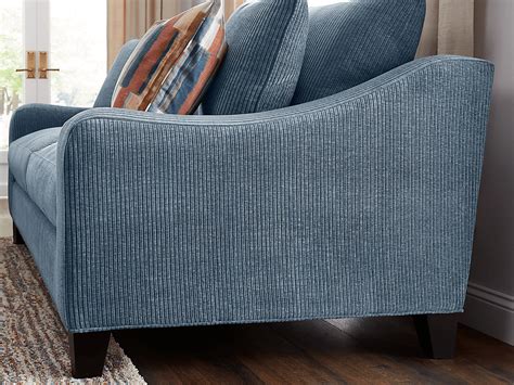 Cindy Crawford Cambria Blue Polyester Fabric Premium Sleeper Sofa