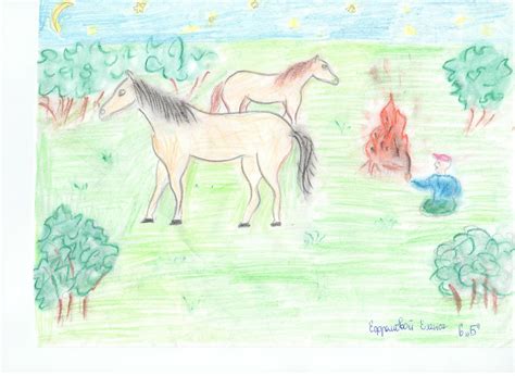 Рисунок на тему бежин луг - 70 фото