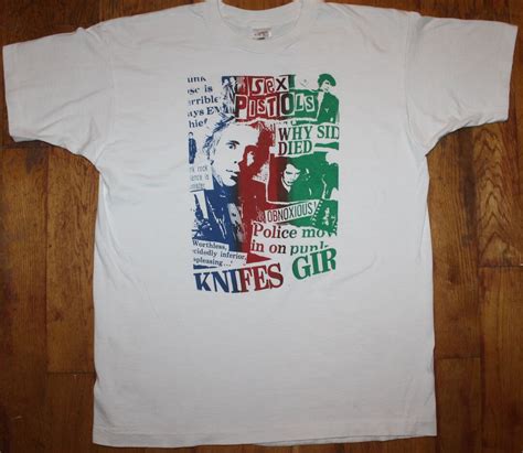 Vintage 1980s Ray Stevenson Sex Pistol Files Book Promo Shirt Etsy