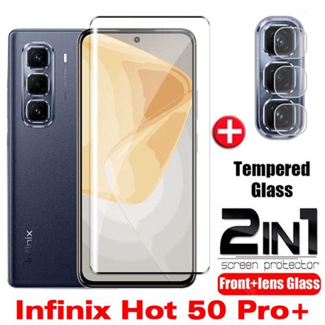 ฟลมกระจกเทมเปอร2อน1สำหรบ INFINIX HOT 50 Pro 4G Hot 50 Pro 50Pro Plus Infinix Hot50Pro