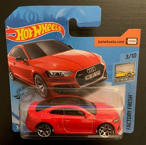 Hot Wheels Audi RS Coupe Red With Black Roof Short Card Factory Fresh