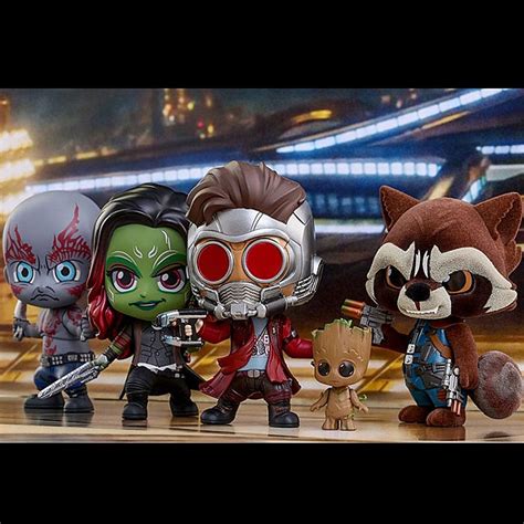 Hot Toys Guardians Of The Galaxy Vol Cosbaby Bobble Head Collectible Pcs Set
